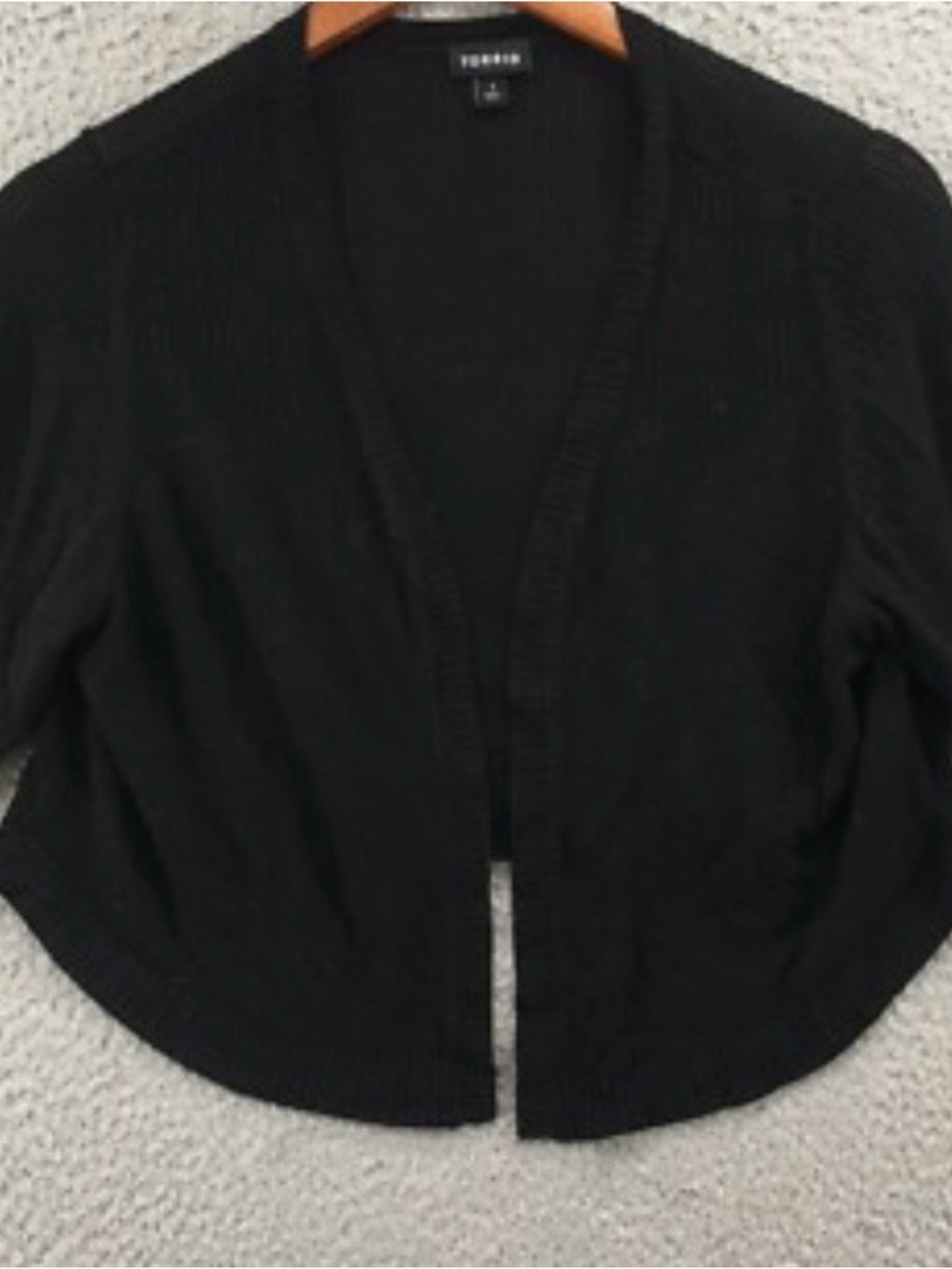 Torrid Size 1 Black Open Front Knit Cardigan Sweater